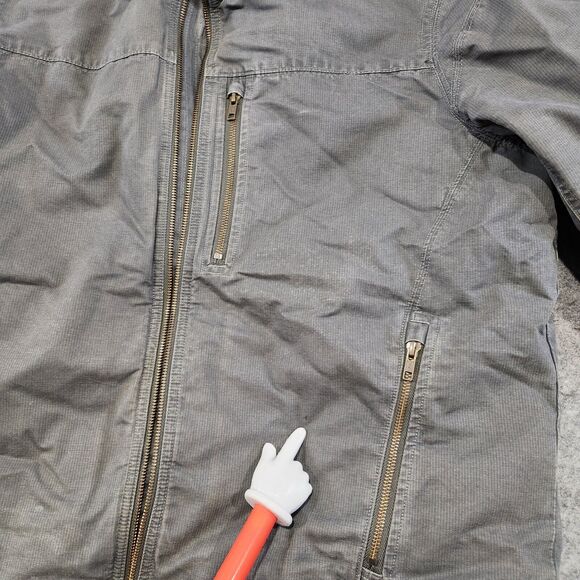 LL Bean Mens L Large Wool Fleece Blanket Lined Canvas Bomber Field Jacket Coat - Picture 10 of 16